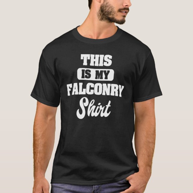 Falconer Falconry Gamehawking Hawker Falcon T-Shirt (Front)