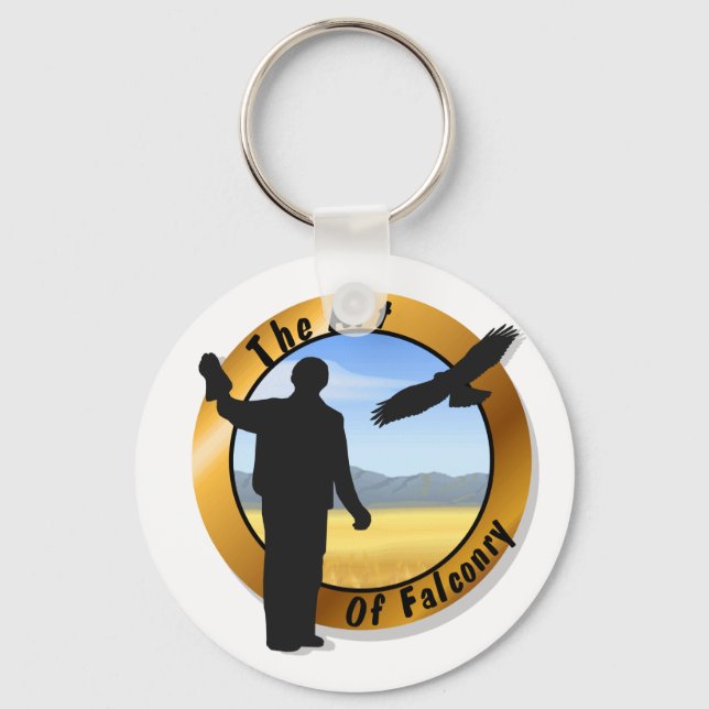 Falconer Medallion Round Keychain (Front)