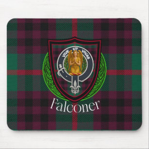 Falconer Scottish Clan Tartan & Crest Mouse Pad