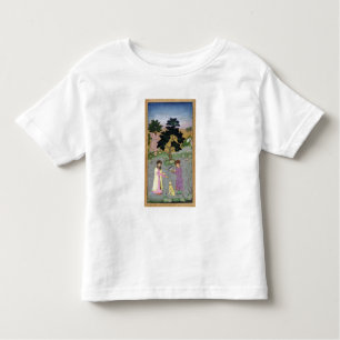 Falconer with companion and pet cheetah, from the toddler T-Shirt