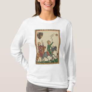 Falconry, 14th Century Codex Manesse T-Shirt