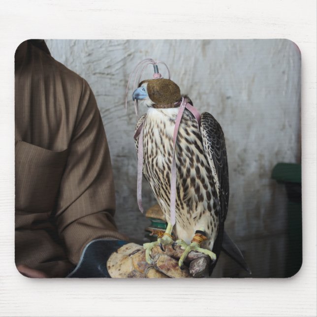 Falconry falcon mousepad (Front)