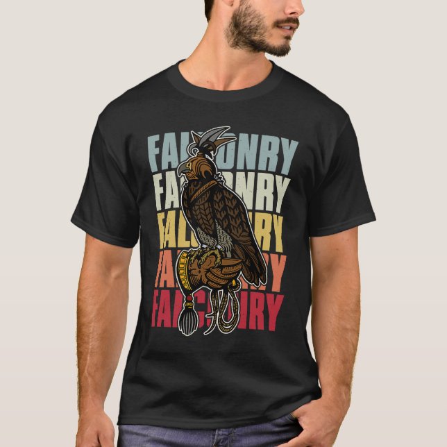 Falconry falconer ornithology birds hunting birdwa T-Shirt (Front)