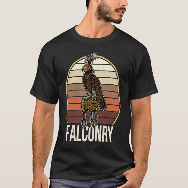 Falconry falconer ornithology birds hunting birdwa T-Shirt (Front)