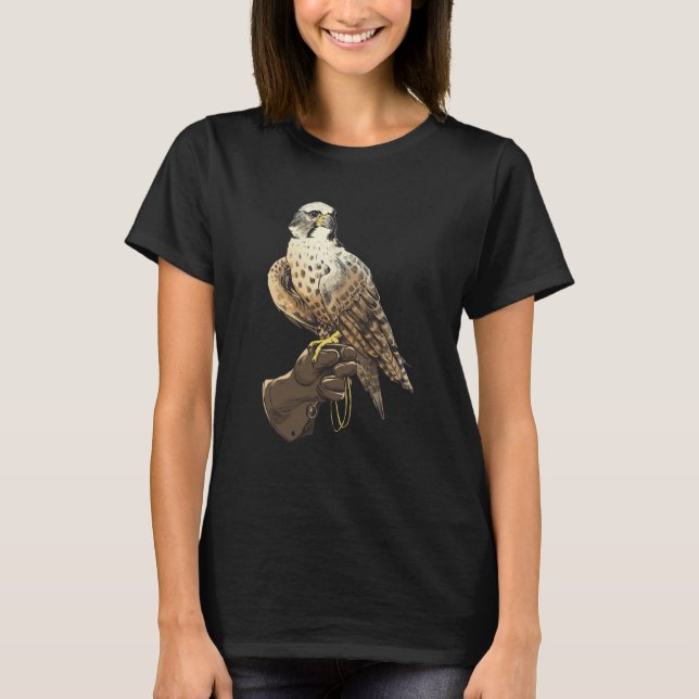 Falconry Glove Falconer Falconry T-Shirt (Front)