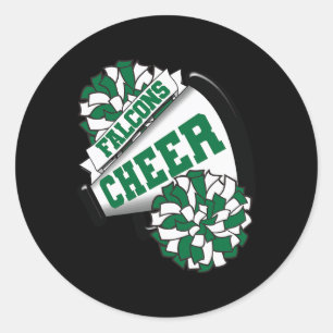 Falcons Cheer Ck To School Cheerleading Spirit G Classic Round Sticker