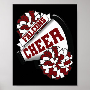 Falcons Cheer Ck To School Cheerleading Spirit M  Poster