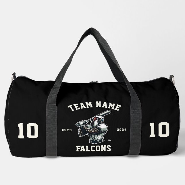 Falcons "Customisable" Baseball Duffle Bag (Front)
