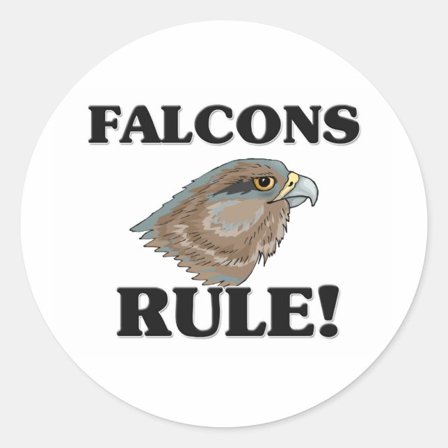 FALCONS Rule! Classic Round Sticker (Front)