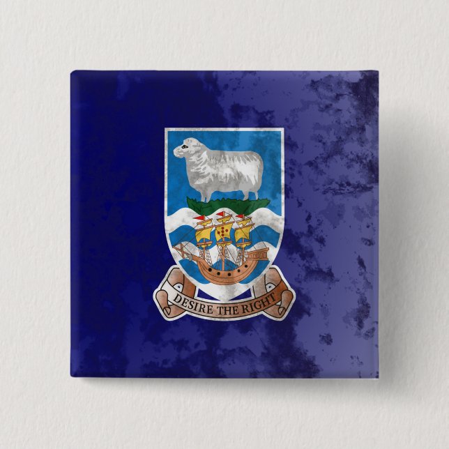Falkland Islands 15 Cm Square Badge (Front)