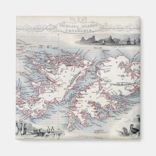 Falkland Islands and Patagonia, from a Series of W Magnet