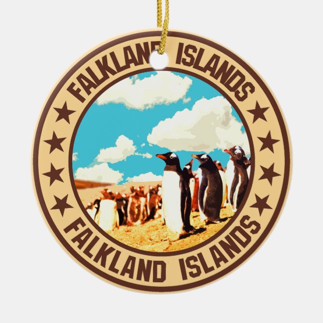 Falkland Islands                                   Ceramic Ornament (Front)