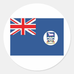 Falkland Islands Classic Round Sticker