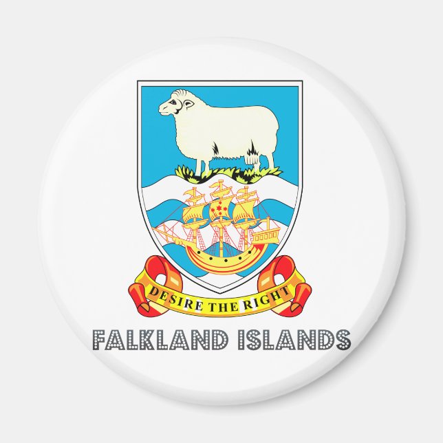 Falkland Islands Coat of Arms Magnet (Front)