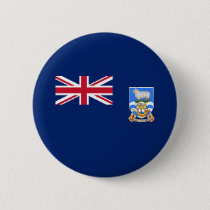 Falkland Islands Flag 6 Cm Round Badge