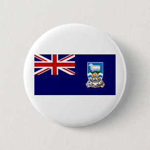 Falkland Islands Flag 6 Cm Round Badge