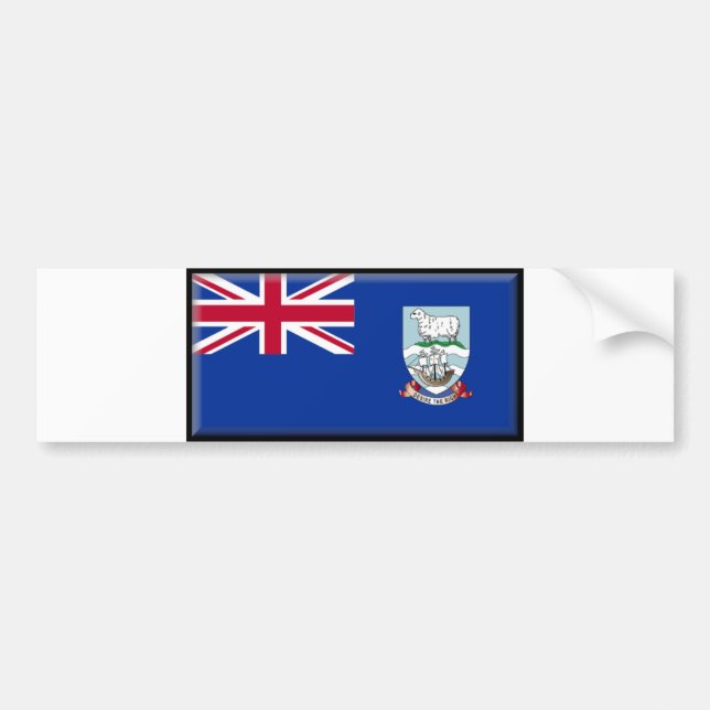 Falkland Islands Flag Bumper Sticker (Front)