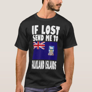 Falkland Islands Flag Design If lost send me to F T-Shirt