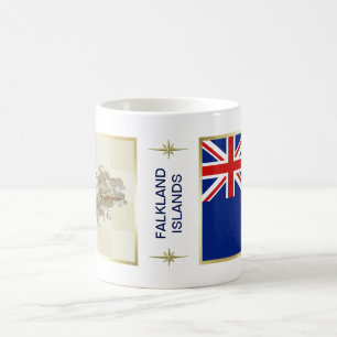 Falkland Islands Flag + Map Mug