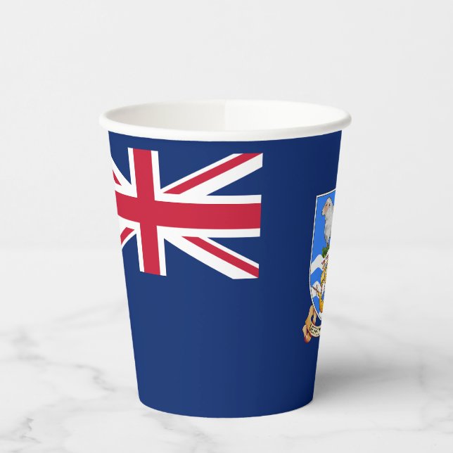 Falkland Islands Flag Paper Cups (Left)