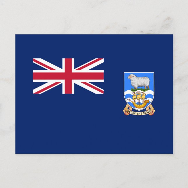 Falkland Islands Flag Postcard (Front)