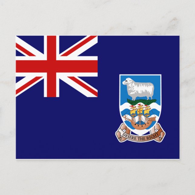 Falkland Islands Flag Postcard (Front)