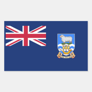 Falkland Islands Flag Rectangular Sticker