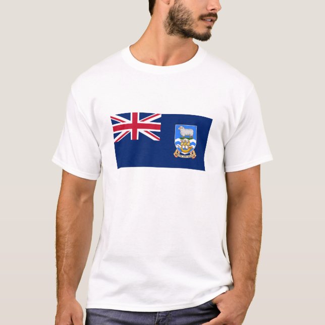 Falkland Islands Flag T-Shirt (Front)
