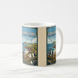 Falkland Islands Travel Poster Coffee Mug