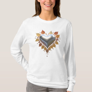 Fall 3D Heart T-Shirt