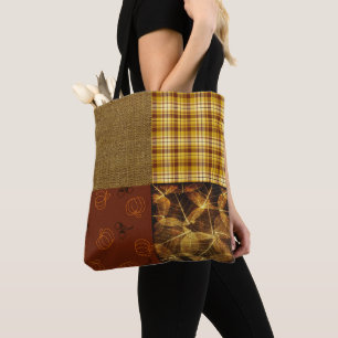 Fall 4 corners 2 Design, Warm Tones Tote Bag