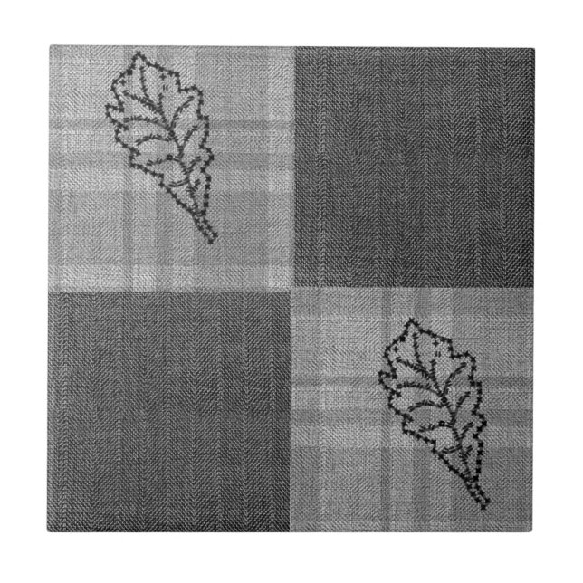 Fall 4 Corners Designs Grey Tones Ceramic Tile (Front)