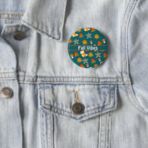 Fall 6 Cm Round Badge