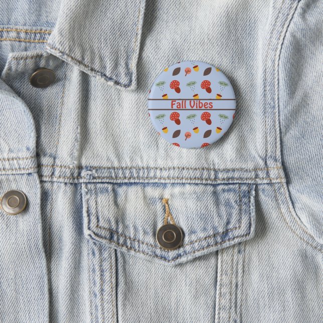 Fall 6 Cm Round Badge (In Situ)