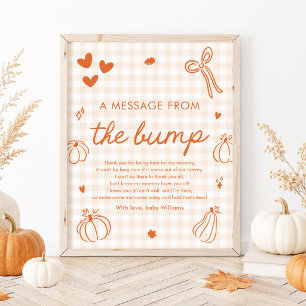 Fall A Little Pumpkin A Message From The Bump Game Poster