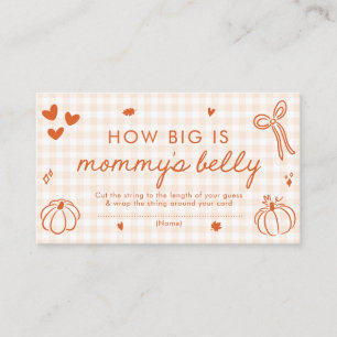 Fall A Little Pumpkin How Big is Mummy's Belly Enclosure Card