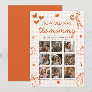 Fall A Little Pumpkin How Old Was The Mummy Game Invitation