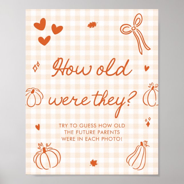 Fall A Little Pumpkin Pie How old were they Poster (Front)