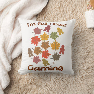 Fall About Gaming Hobby Gamer Art Cushion