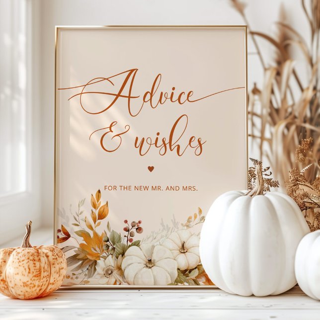 Fall advice and wishes for Newlyweds Poster (Creator Uploaded)