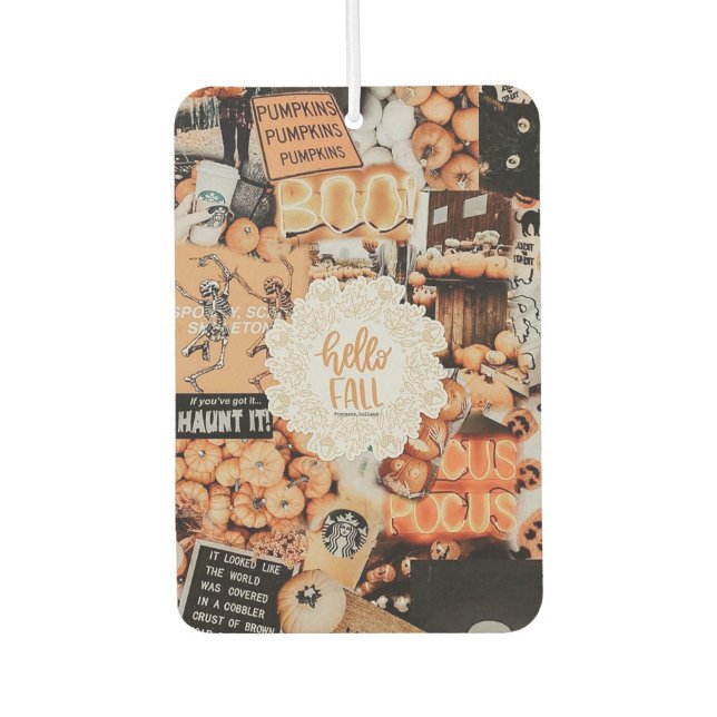 Fall Aesthetics Collage Car Air Freshener (Front)