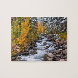 Fall along Bishop creek, California Jigsaw Puzzle