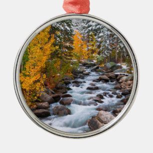 Fall along Bishop creek, California Metal Ornament