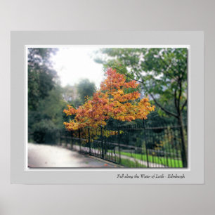 Fall along the Water of Leith - Edinburgh Poster