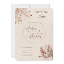 Fall and Floral Save the Date Invitation