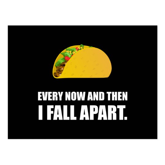 Fall Apart Taco Postcard