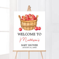 Fall Apple Basket Baby Shower Welcome