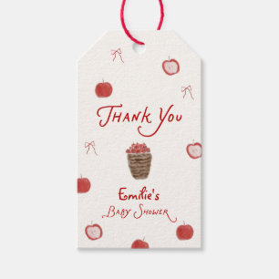 Fall Apple of Our Eye Baby Shower Diaper Raffle Gift Tags