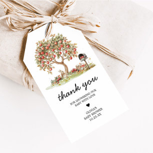 Fall Apple of our Eyes Baby Shower Favour Tags