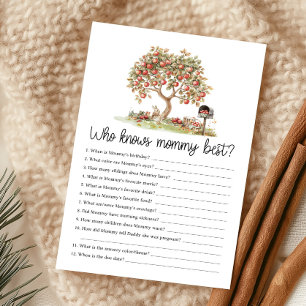 Fall Apple of our Eyes Who Knows Mummy Best Game